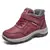 Sapatos masculinos de lã grossa e algodão quente para o inverno