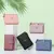 Porta-cartões multi-slot de cor sólida da moda feminina/mini carteira de couro - comprar online