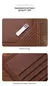 Carteira curta de couro masculina carteira fina e minimalista carteira de couro
