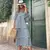 Vestido VITA® MsChuh Vintage Elegante com Estampa Floral, Decote em V e Estilo Solto