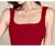 Vestido Midi Elegante QAJAREL – Alça Fina, Gola Quadrada, Silhueta A-Line, Sexy e Sofisticado para Festas e Verão - loja online