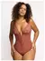 Imagem do Body em renda com decote em V