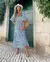 Imagem do Vestido VITA® MsChuh Vintage Elegante com Estampa Floral, Decote em V e Estilo Solto