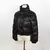 Jaqueta Puffer Cropped Couro Fake Feminina na internet