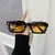 Óculos de Sol VITA® Renata Retangular Feminino Luxuoso com Lentes Espelhada