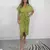 Verão venda quente da temporada fino ajuste cor pura com cinto vestido feminino - comprar online