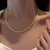 Colar brilhante cor prata para mulheres, gargantilha com corrente de clavícula - comprar online