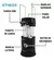 Etheos FU-L3 Farol Linterna Led Recargable Solar Usb Luz Día Fría Color Negro - comprar online