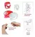 Luz Bicicleta Led Kit Delantera Y Trasera Siliconada Dual Color Rojo y blanco en internet