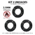 Kit 3 Cabo Eletrico Flexivel 2,5mm 100 Metros Fio AntiChama Cores:3 Preto
