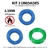 Kit 3 Cabo Eletrico Flexivel 2,5mm 100 Metros Fio AntiChama Cores:2 Azul e 1 Ver na internet