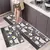 Tapete de cozinha moderno, tapete longo de veludo de cristal para sala de estar,