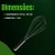 Imagem do Kit 2 Fouet Batedor Inox Profissional Para Massas E Receitas