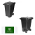Kit 2 Lixeira Contentor Grande Lixo Com Rodas 120 Litros Jsn na internet
