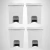 Kit 4 Cesto De Lixo 15 Litros Com Pedal Branco Jsn Quadrada