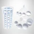 Kit 9 Peças Copos E Colheres Medidoras Confeitaria Plastico
