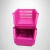 Kit 4 Cestos Bin Empilhável Organizador Rosa
