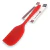 Espátula Silicone Sq Só Qualidade Vermelho Cabo Ergonômico 27cm Cozinha - loja online