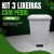 Kit 3 Lixeira Grande Reforçada Lixão Pedal 100 Litros Branca na internet