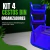 Kit 4 Cesto Caixa Bin Empilhável Organizador Azul Gourmet