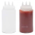 2 Bisnagas Molho Profissional Graduada Com 3 Bicos 450ml Branco