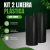 Kit 2 Lixeira Cesto Redonda Plástica S/ Tampa Preta 22l Jsn na internet