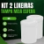 Kit 2 Lixeira Plástica 12 Litros Tampa Meia Esfera Branca Js - comprar online