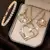 Conjunto de jóias Elo de Amor em forma de coração - loja online