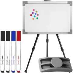 Quadro Branco Magnético Soft Prime Aluminio + 4 Canetas e Apagador + Suporte de Lousa - comprar online