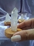 Ponta de cristal com base madeira natural