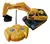 CARRO CONTROLE REMOTO RETROESCAVADEIRA INFANTIL POLIBRINQ