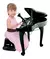 PIANO ELETRÔNICO INFANTIL WINFUN 2045 – MODELO SINFONIA PRETO - DIAMOND CAR ELÉTRICOS LTDA