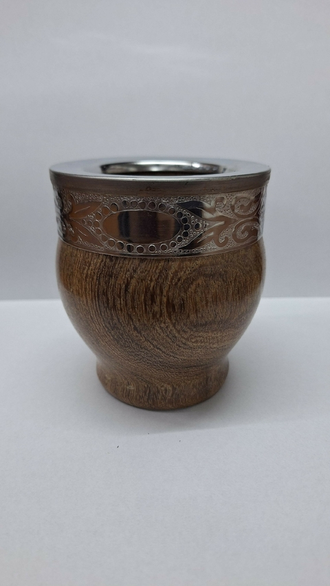 MATE IMPERIAL ALGARROBO CON VIROLA DE ACERO