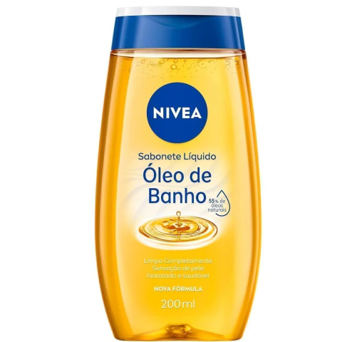 NIVEA Natural Oil Sabonete Líquido Óleo de Banho 200ml