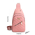 Imagem do Bolsa crossbody de peito para mulheres lazer bolsa de ombro mochila feminina bordada