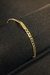 Pulseira Meia Fita Meia Corrente Banhado em Ouro 18k