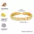 Pulseira 14k banhada a ouro zircônia - loja online