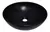 Lavabo Ovalin Ceramico Moderno Negro Esfera jr 35*12 Cms - comprar en línea