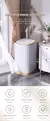 Lixeira inteligente com sensor automático à prova d'água Elegância pra sua casa - comprar online
