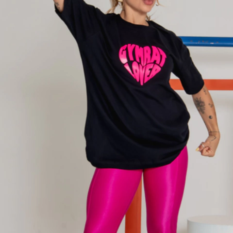 Max T-shirt | Treino (Preto) " Gym Rat" - comprar online