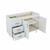 BAJO MESADA 1.20 CLASICA BL BM500BL CENTRO ESTANT - comprar online