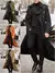 Casaco Fino moda Trench Streetwear overlong