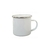 Caneca esmaltada - Borda de inox (Personalize você) na internet