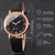 Imagem do Moda árabe mostrador feminino relógio casual pulseira de couro analógico relógios de quartzo