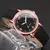 Moda árabe mostrador feminino relógio casual pulseira de couro analógico relógios de quartzo na internet