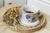Porta copos vintage azul - comprar online