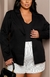 Blazer Alfaiataria Curve Pérola plus