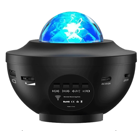 PROYECTOR VELADOR MTI GALAXIA CON PARLANTE - comprar online