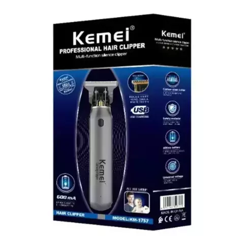 MAQUINA DE PELO RECORTADORA PATILLERA KEMEI 1757 - comprar online