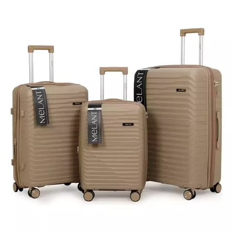 SET DE VALIJAS x3 MELANT (20' 24' 28') RIGIDAS RAYADAS PP01 - comprar online